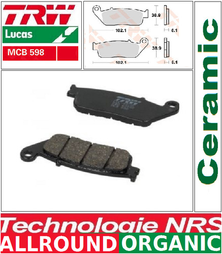 Plaquettes frein avant trw - plaquettes,
