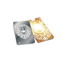 V-SYNDICATE GRINDER ROARING LION - HACHOIR À TABAC PORTABLE AVEC SACHET