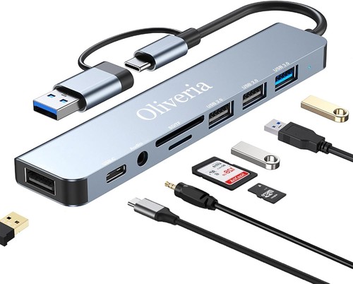 Hub usb type 8 2 - 3, lecteur