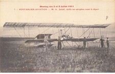 MIKIH-1168 25 PONTARLIER AVIATION MEETING DE 1911 M.A JUNOD VERIFIE SON AEROPL