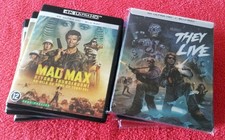 STEELBOOK V-VENDETTA  INVASION LOS  ANGELES TEY LIVE  MAD MAX  4K LOT BLU RAY 4K