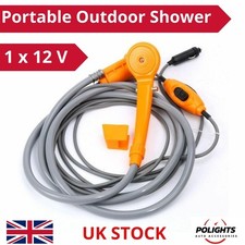 Ensemble portable 12 V douche mobile pour usage extérieur camping-car...