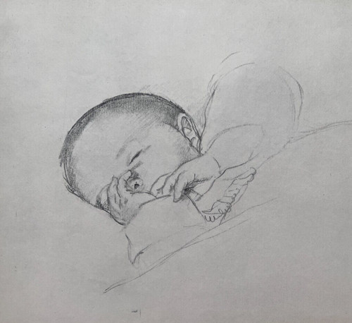 Ancien crayon dessin original