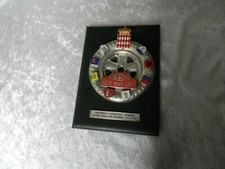 Très rare trophée plaque émaillée 39 e Rallye MONTE-CARLO 1970 MONACO