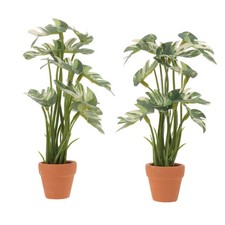  2 Pcs Fausse Plante En Pot