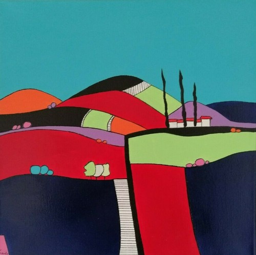 Tableau peinture paysage - tableau,,