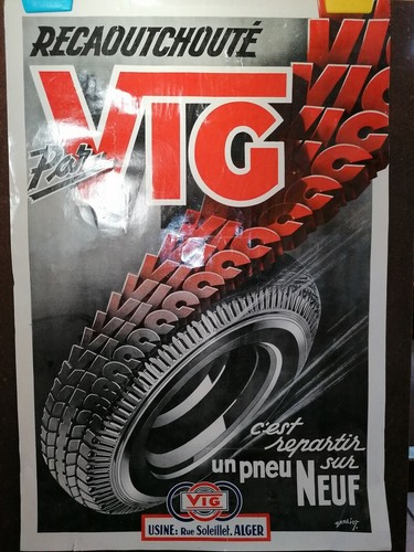 Affiche publicitaire ancienne