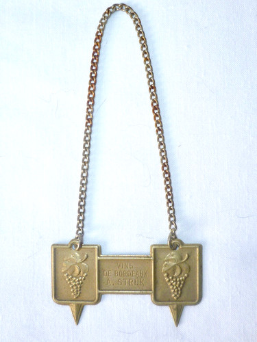Ancienne plaque bouteille - de,