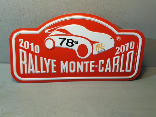 Plaque rallye monte carlo - rallye, 2010
