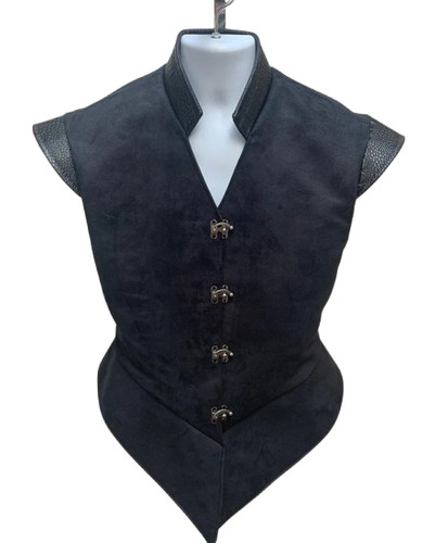 Nouveau gilet saccadé daim - gilet, en