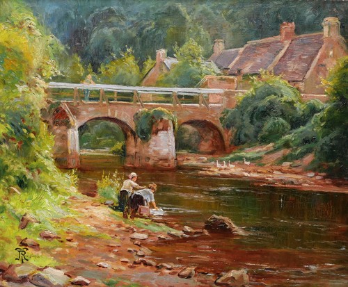 Tableau breton lavandières