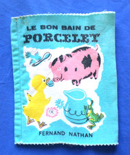 Livre enfant en tissu vintage