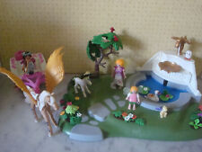 M31/ playmobil fée fairies fontaine magique 5143 caleche cheval ailé 4008