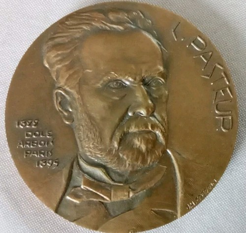 Médaille bronze louis pasteur - bronze,