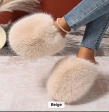 Chaussons Mule Femme Fourrure