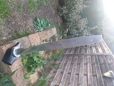 Demi hélice d'avion poli sur socle