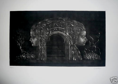 Hiroshi asada gravure signée - hiroshi,