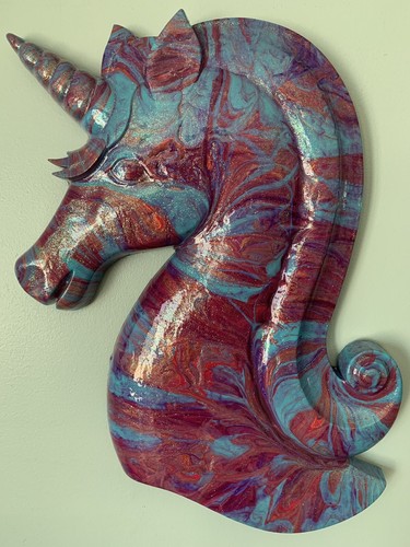 Huge vintage syroco unicorn - huge,