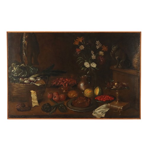 Tableau ancien avec nature - tableau,