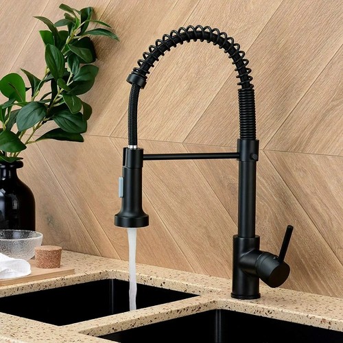 Robinet cuisine noir mat - robinet,
