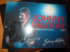 NEUF!! CALENDRIER OFFICIEL 2015 "JOHNNY HALLYDAY" grand format