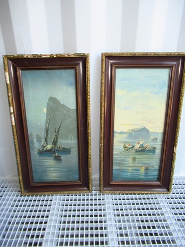 Paire anciens tableaux - paire, d'anciens