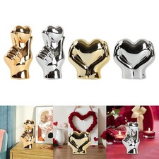 Statue de cœur en céramique