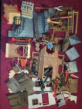 Playmobil - Lot : Pièces de Chateaux Fort, Palissades et Armes
