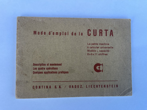Genuine curta calculator - genuine,