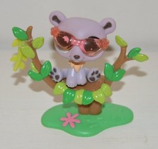 Figurine animal My Littlest Pet shop LPS HASBRO Ours mauve arbre hungriest 833