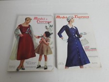 Modes et travaux N°663 mars 1956 & N°672 déc 1956 Mode vintage tricot Broderie