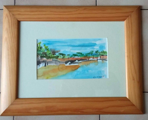 Aquarelle marine andernos - marine, art