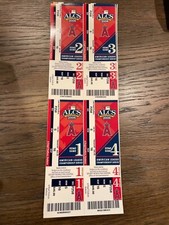 2008 Angels ALCS  Phantom Season Ticket complete Sheet MINT