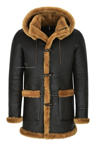 Mens sheepskin duffle - sheepskin,