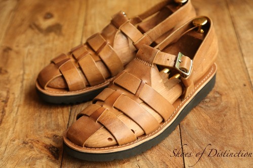 Sandales cuir marron - cuir,