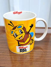 1) MUG KELLOGG'S MIEL POPS ABEILLE VINTAGE CERAMIQUE NEUF