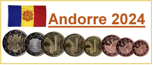 Série pièces euros andorre - 8,
