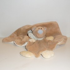 Doudou Ours Jollybaby - Echarpe Bleu