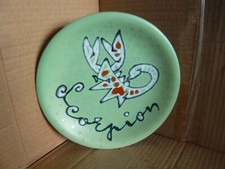 SUPERBE ASSIETTE DECOR SCORPION  DE PAUL URFER PORNIC BRETAGNE No 3 SUR 10