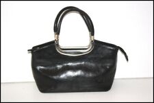 KEVIM Petit Sac Elégant Cuir Noir Anses Arrondies TTBE