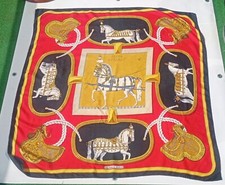 Carré 90 - foulard en soie vintage - Hermès Paris