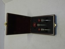 Lot of 3 Metal and Cork Bottle