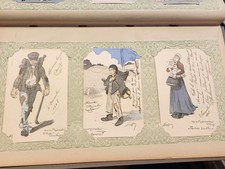 3 cartes postales anciennes 1903 thème "les misérables"