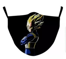 Masque dragon ball z textile Lavable reglable Réutilisable enfant