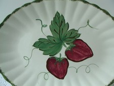 Vintage BERRYVILLE PLATTER Blue Ridge SOUTHERN POTTERIES Strawberries Pattern