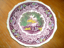 PORCELAINE ANGLAISE - MASON'S - ASSIETTE -marli vert