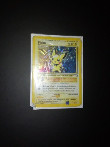 Carte pokemon pichu holo 1ère - holo,