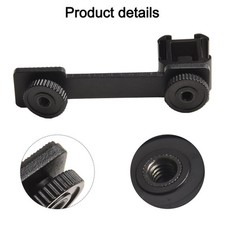 1x Triple Hot Shoe Support For-Dji-Osmo Mobile 2 Zhiyun Lisse 4 Feiyu Vimble