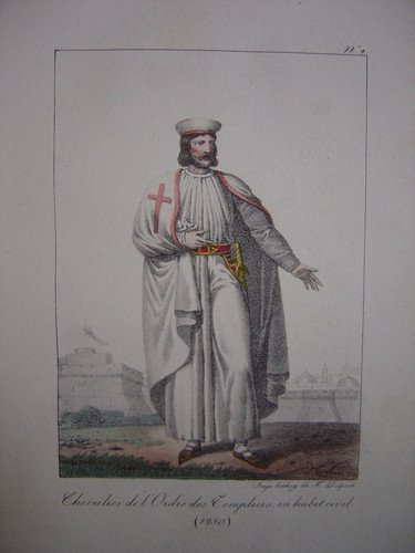 Grande lithographie chevalier - grande,