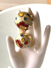 Superbe boucles d'oreilles scooter vintage jewelry earring bijoux